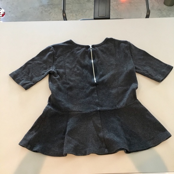 GAP peplum gray top - Picture 3 of 3